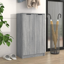 vidaXL Παπουτσοθήκη Ξύλινη Γκρι Μ59xΠ35xΥ100cm 817109