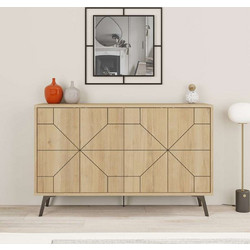 Μπουφές μελαμίνης χρ. SONOMA, 123x35x77,4εκ