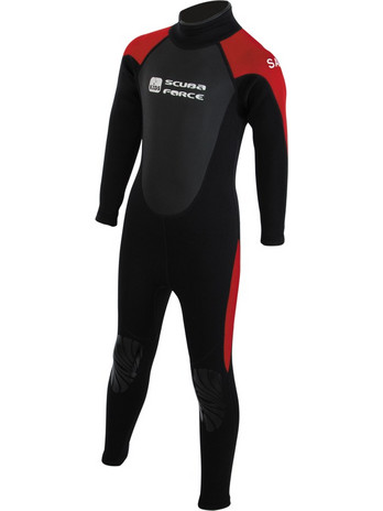 Scuba Force Saily Black/Red Παιδική Ολόσωμη Στολή Κατάδυσης Neoprene για Αυτόνομη Κατάδυση 3mm