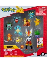 Jazwares Pokemon Battle Figure Set Vaporeon, Rockruff & Bellossom PKW3048