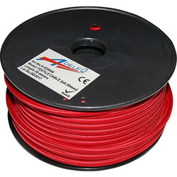 Adeleq Καλώδιο Κορδόνι Διακοσμητικό 2x0.50mm2 Τιμή Ανά Μέτρο Κόκκινο 9-025046