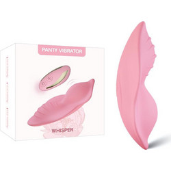 Foxshow Citoris Vibrator Whisper Κλειτοριδικός Δονητής για Ζευγάρια με Τηλεχειριστήριο Ροζ