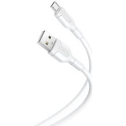 USB A 2.0 Cable Male To Micro Usb White 1m XO NB212