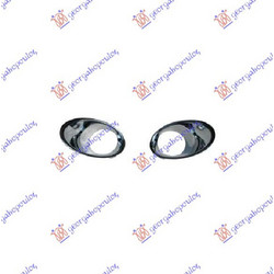 Πλαισο Προβολεα Χρωμιο (ΣΕΤ) 2012- Renault Megane H/B - S.W. 08-14 - 068604820