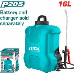 Total TSPLI2001 Ψεκαστήρας Πλάτης Μπαταρίας 16lt