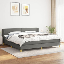 vidaXL Κρεβάτι Boxspring Υφασμάτινο με Στρώμα 200x200cm 3126670