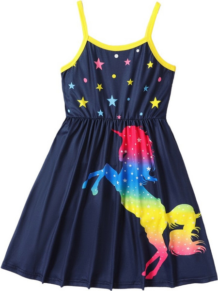 Φορεματάκι unicorn - Μπλε