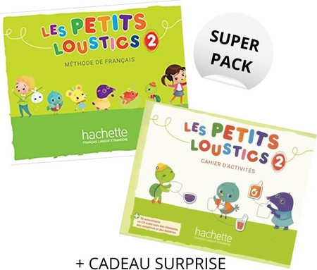 LES PETITS LOUSTICS 2 SUPER PACK (LIVRE + CAHIER + CADEAU SURPRISE)
