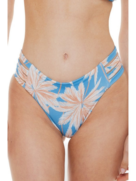 Roxy Love The Baja Bikini Slip Floral Γαλάζιο ERJX404389