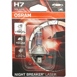 Λάμπα H7 12v 55w Px26d Night Breaker Laser OSRAM