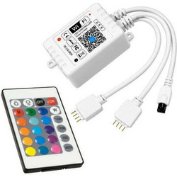 GloboStar Ασύρματο RGB Controller Wi-Fi με Τηλεχειριστήριο 73435Κωδικός: 32851878