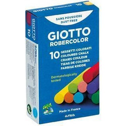 Κιμωλίες χρωματιστές Giotto Robercolor 10τμχ