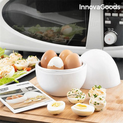 InnovaGoods V0101051 Θήκη Μαγειρέματος Αυγών για Φούρνο Μικροκυμάτων από Πλαστικό 13x13x16εκ. Κωδικός: 17038419