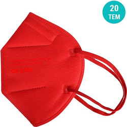 Tiexiong FFP2 Filtering Half Mask Παιδική Κόκκινη 20τμχ