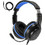 Deltaco GAM-127 Gaming Headset Over Ear Black Blue