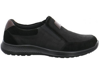 Jomos 3223877650010 Aνατομικό Δερμάτινο Comfort Casual Μαύρο