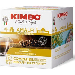 Kimbo Κάψουλες Espresso Amalfi Συμβατές με Μηχανή Dolce Gusto 15τμχ