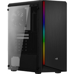 Aerocool Rift Black Gaming Midi Tower Κουτί Υπολογιστή RGB με Πλαϊνό Παράθυρο