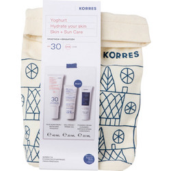 Korres Yoghurt Αντηλιακό Προσώπου SPF30 40ml + Κρέμα Προσώπου με Προβιοτικά 20ml + Κρέμα Καθαρισμού 20ml