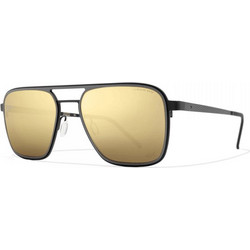 Blackfin BF868 C1055 Ανδρικά Γυαλιά Ηλίου Aviator Μεταλλικά Μαύρα με Κίτρινο Polarized Φακό