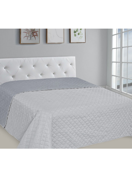 Ξενοδοχειακό Κουβερλί 240Χ260 King Size 2 Οψεων Palatex Romantica Light Grey-Grey