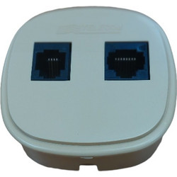 Fanton Πρίζα Δικτύου και Τηλεφώνου RJ45/RJ11 Εξωτερική Cat5 σε Μπέζ Χρώμα 22381