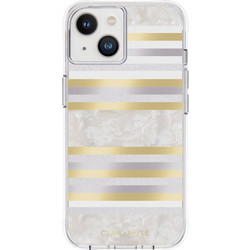 Case-Mate Pearl Stripes MagSafe - Case decorated with mother-of-pearl for iPhone 14 / 13 (Pearl Stripes)
