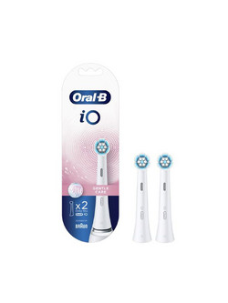 Oral-B iO Gentle Care White Ανταλλακτικές Κεφαλές Ηλεκτρικής Οδοντόβουρτσας 2τμχ
