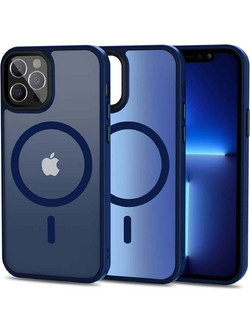 Tech-Protect Magmat MagSafe Back Cover Matte Navy (iPhone 12 / 12 Pro)