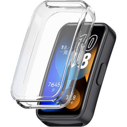 Huawei Θήκη Σιλικόνης με Προστασία Οθόνης για Band 8 / Band 9 / Band 10 Διαφανής
