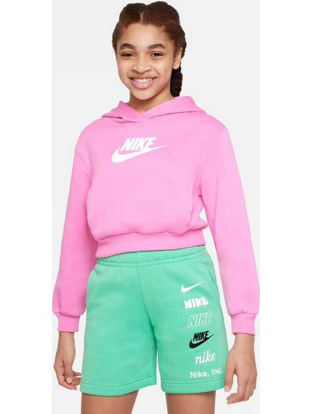 Nike Παιδικό Φούτερ με Κουκούλα Ροζ FD2925-675