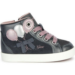 Geox Kilwi Παιδικά Sneakers Μποτάκια Γκρι B36D5B022NFC1377