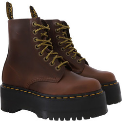 Dr. Martens 1460 Pascal Max Γυναικεία Αρβυλάκια Δερμάτινα Καφέ με Χοντρό Χαμηλό Τακούνι 31102201