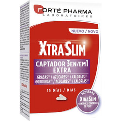 Forte Pharma XtraSlim 3 in 1 Extra Συμπλήρωμα Διατροφής 60 Κάψουλες