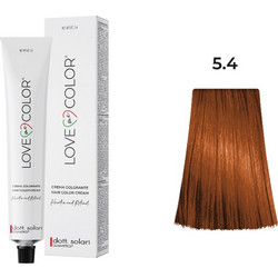 Dott. Solari Love Me Color 5.4 Καστανό Ανοιχτό Χάλκινο Μόνιμη Βαφή Μαλλιών 100ml