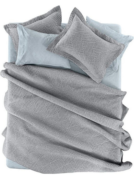 Κουβέρτα Γίγας 245x260 Guy Laroche Lupo Black & White