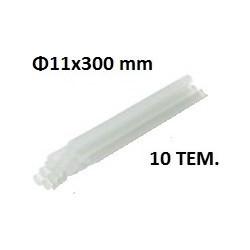 Σιλικόνη κόλλα θερμαινόμενη Φ11x300mm 1kg Vtools VT11100