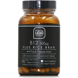 Pharmalead Black Range B12 500μg Plus Rice Bran 60 Κάψουλες