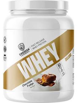 Swedish Supplements Whey Deluxe Chocolate Fudge Πρωτεΐνη Ορού Γάλακτος Γράμμωσης 920gr