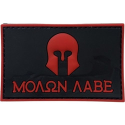 PATCH ΜΟΛΩΝ ΛΑΒΕ Μαύρο Με Κόκκινο 35024 (H&S)