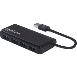 Manhattan 164900 USB Hub 3.0 USB-A με 4 Θύρες USB-A