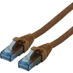 Roline U/UTP Cat.6a Καλώδιο Δικτύου Ethernet 1.5m Brown