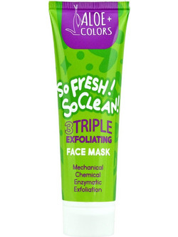 Aloe+ Colors So Fresh! So Clean! Triple Exfoliating Κρεμώδης Μάσκα Προσώπου για Καθαρισμό με Άργιλο 60ml