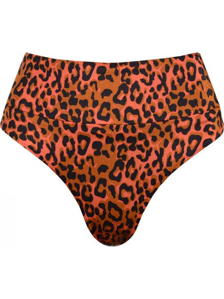 Rock Club Ψηλόμεσο Bikini Slip Animal Print Rusted BP-3129