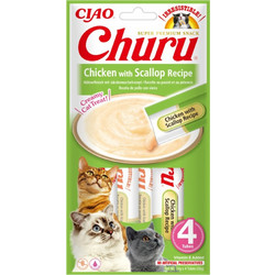 Inaba Churu Ciao with Chicken & Scallop 4x14gr