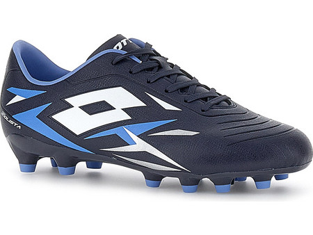 Lotto Solista 700 FG 218133-9Z4 Ποδοσφαιρικά Παπούτσια με Τάπες Μαύρα Μπλε
