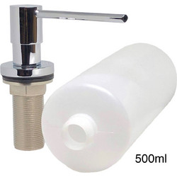 NARON NR8001C Εντοιχιζόμενος Dispenser Σαπουνιού Κουζίνας Μεταλλικό 500ml CHROME