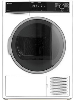 Sharp KD-HHH8S7GW2-UA Στεγνωτήριο Ρούχων 8kg A++