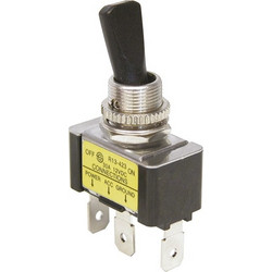 ΔΙΑΚΟΠΤΗΣ-SWITCH ON/OFF 12V 20A chrome with black handle CARPOINT (0810680)