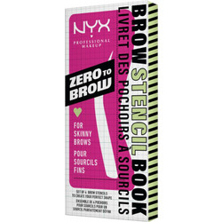 Nyx Professional Makeup Zero to Brow Stencil Book for Skinny Brows